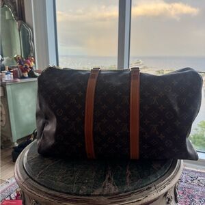 Louis Vuitton Monogram Canvas Duffel with Vachetta Trim